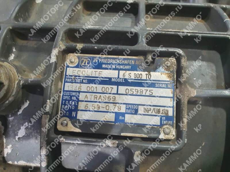 korobka peredach kpp zf 6s 800 to
